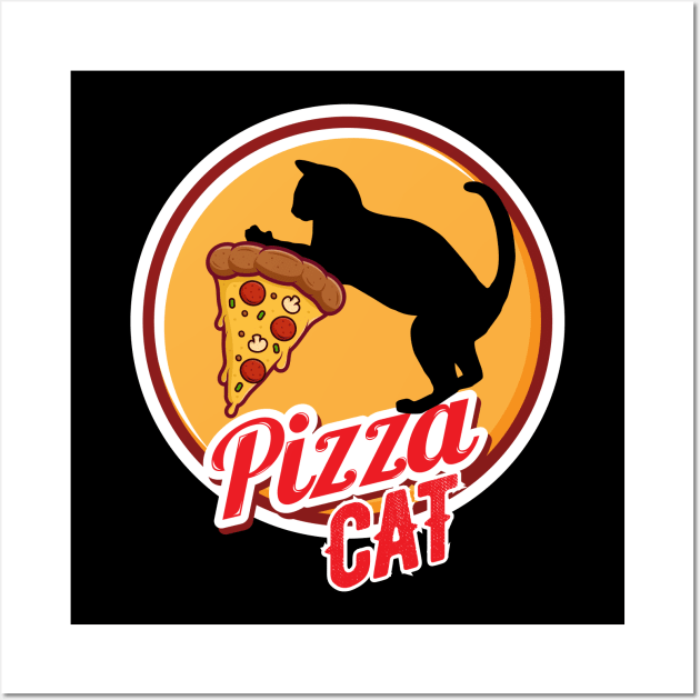 Pizza Cat Wall Art by Creative Town